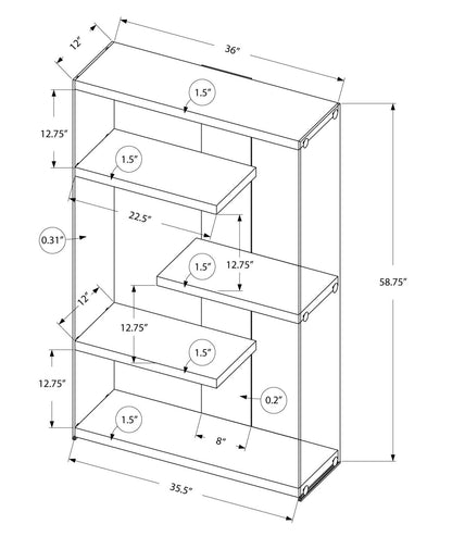 Bibliothèque blanc brillant avec verre trempé|Bibliothèque blanc lustré avec verre trempé|D90FAJSL