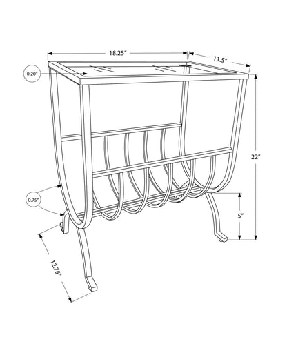Table d'appoint en métal noir avec verre trempé|Table d'appoint en métal noir avec verre trempé|D90FHV9F