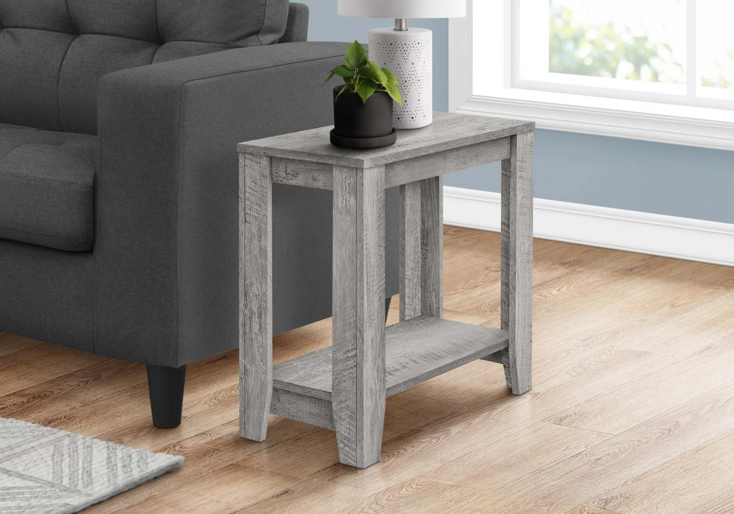 Table d'appoint gris industriel|Table d'appoint gris industriel|D90FMQNX