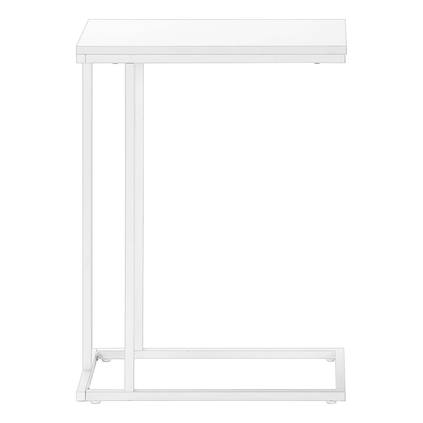 Table d'appoint en métal blanc blanc|Table d'appoint blanche et métal blanc|D90F8QQ5