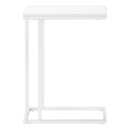 Table d'appoint en métal blanc blanc|Table d'appoint blanche et métal blanc|D90F8QQ5