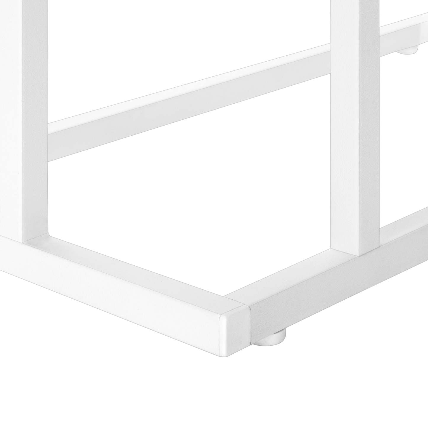 Table d'appoint en métal blanc blanc|Table d'appoint blanche et métal blanc|D90F8QQ5