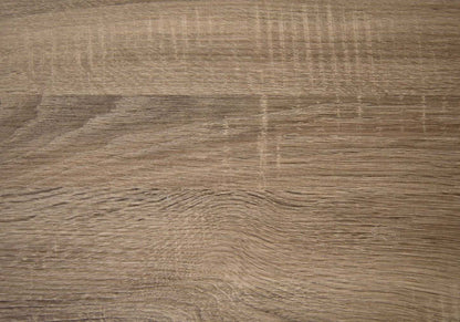 Console en métal noir et d’apparence bois taupe foncé|Console en métal noir et d’apparence bois taupe foncé|D90FTFQN