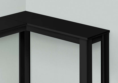 Table d’appoint console d’angle noire| Console en pièce noire|D90FC3GA