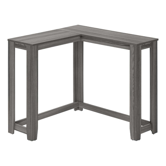 Table d'appoint console d'angle grise|Console en coin grise|D90FJGOG