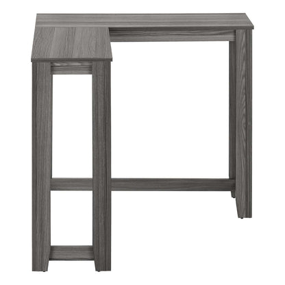 Table d'appoint console d'angle grise|Console en coin grise|D90FJGOG