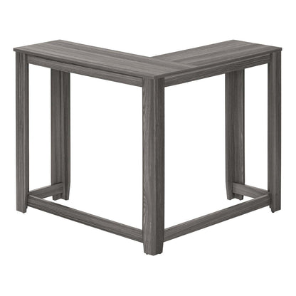 Table d'appoint console d'angle grise|Console en coin grise|D90FJGOG