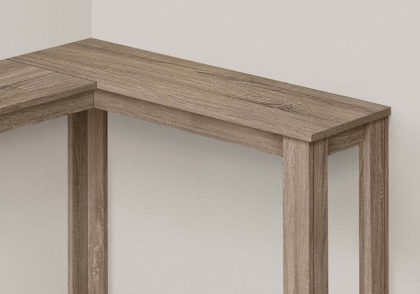 Table d'appoint console d'angle taupe foncé|Console en coin taupe foncé|D90FC8VK