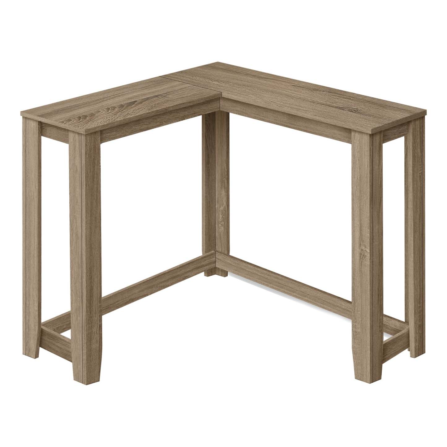 Table d'appoint console d'angle taupe foncé|Console en coin taupe foncé|D90FC8VK