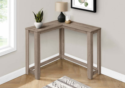 Table d'appoint console d'angle taupe foncé|Console en coin taupe foncé|D90FC8VK