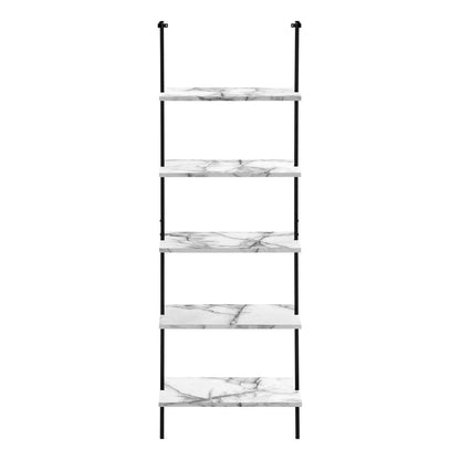 Bibliothèque imitation de marbre blanc|Bibliothèque imitation de marbre blanc|D90F0KQ0