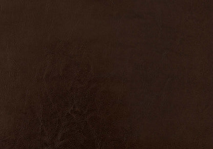 Lit simple d'apparence cuir brun avec pattes en bois|D90FD1C9