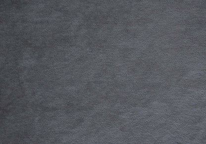 Queen Size Dark Grey Velvet with Chrome Trim Bed|Grand lit en velours gris foncé avec bordure chromée|D90F7H1Q