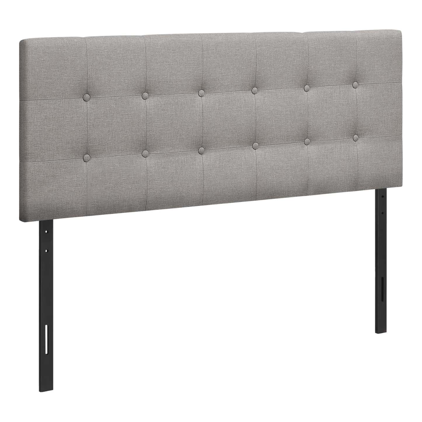 Tête de lit d’apparence lin gris pour lit double|Full Size Grey Linen-look Headboard|D90FGWUF