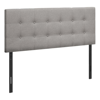 Tête de lit d’apparence lin gris pour lit double|Full Size Grey Linen-look Headboard|D90FGWUF