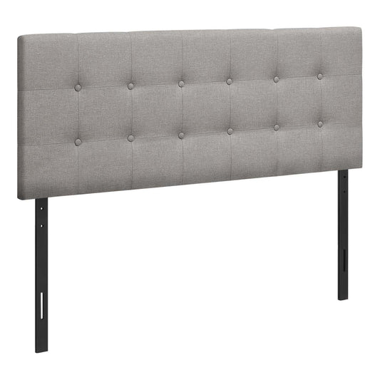 Tête de lit d’apparence lin gris pour lit double|Full Size Grey Linen-look Headboard|D90FGWUF