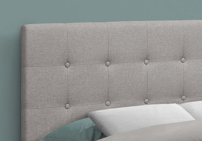 Tête de lit d’apparence lin gris pour lit double|Full Size Grey Linen-look Headboard|D90FGWUF