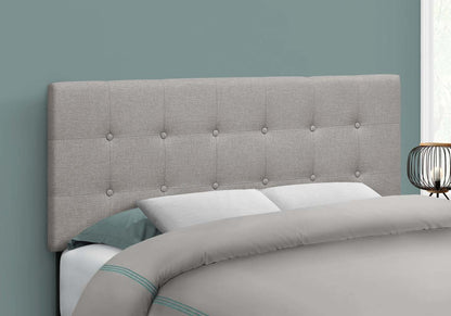Tête de lit d’apparence lin gris pour lit double|Full Size Grey Linen-look Headboard|D90FGWUF