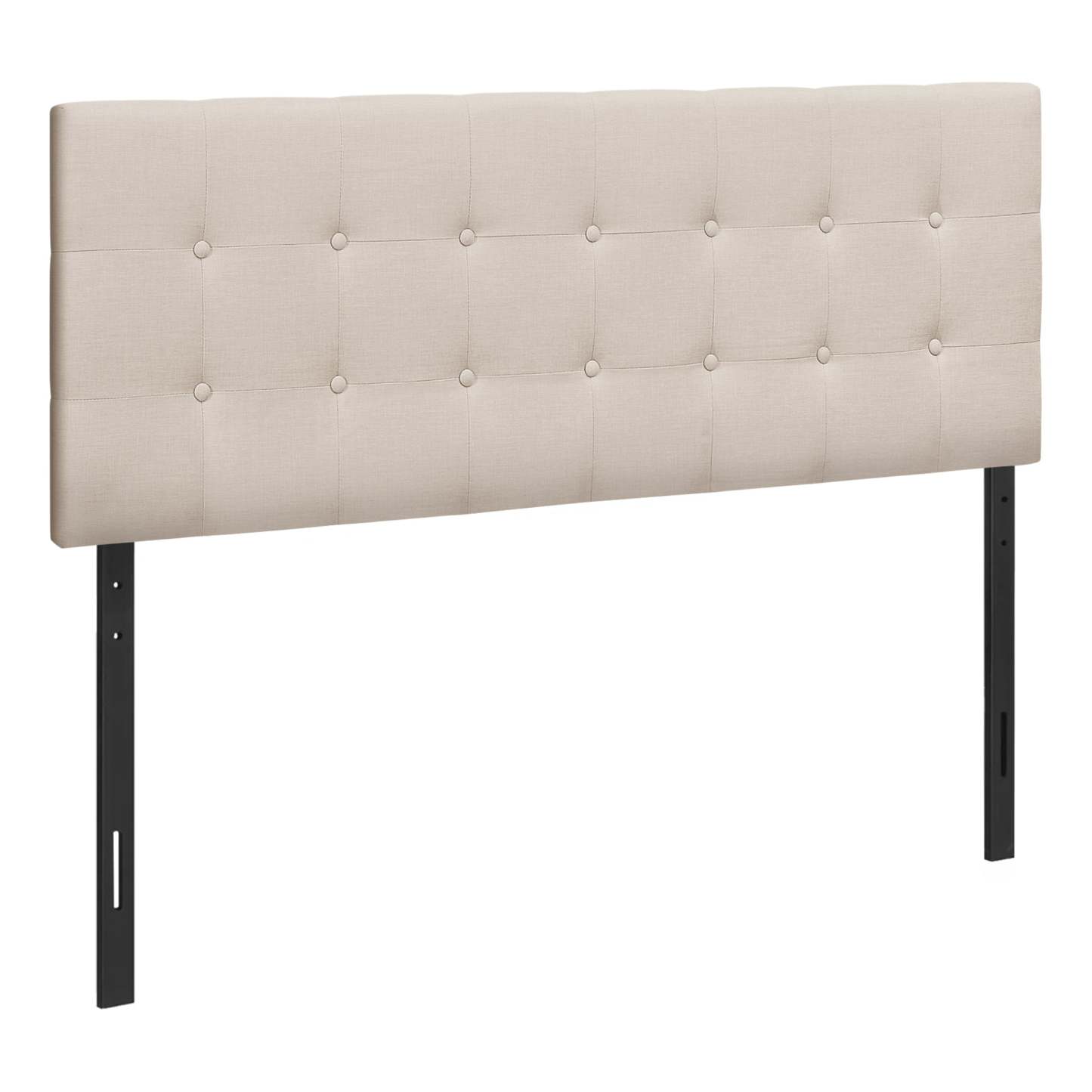 Tête de lit d’apparence lin beige pour grand lit|Queen Size Beige Linen-look Headboard|D90FRIVS