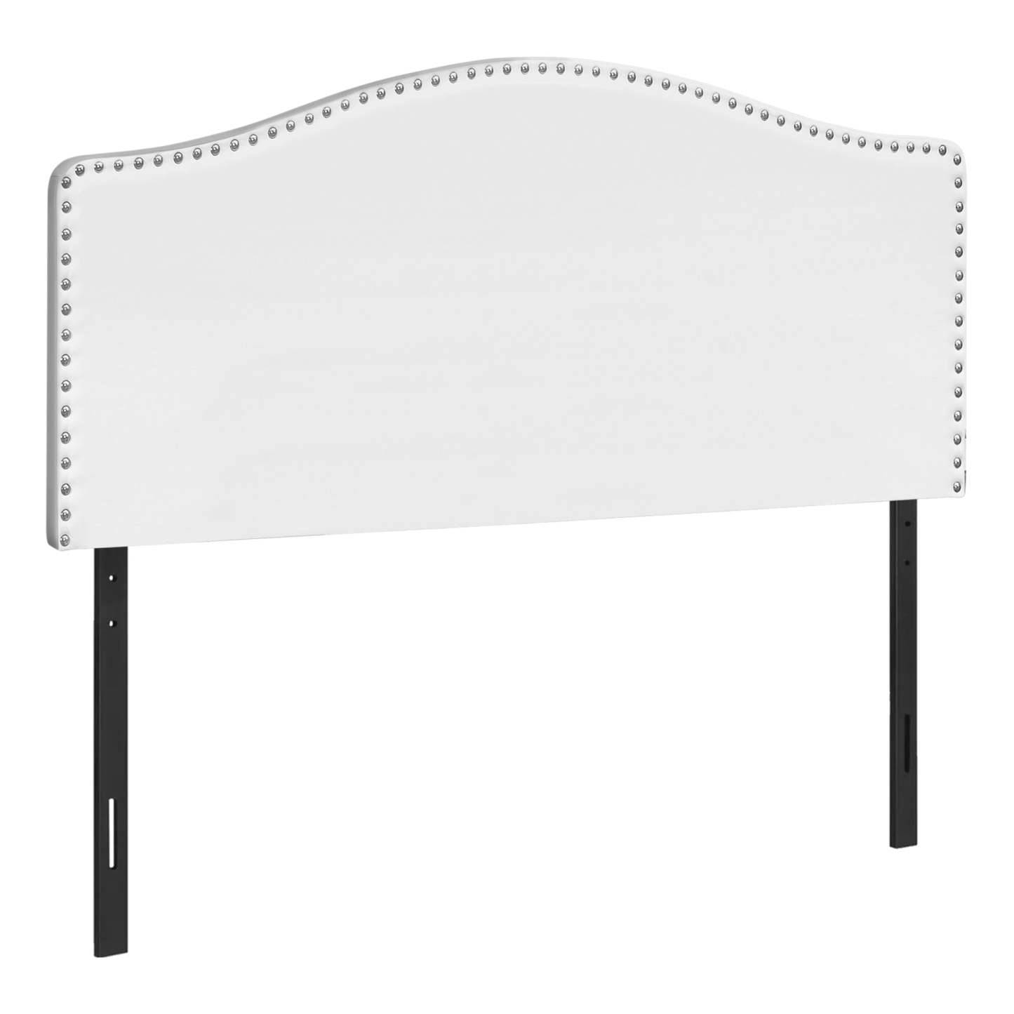 Queen Size White Leather-look Headboard|Tête de lit d’apparence cuir blanc pour grand lit|D90FW88U