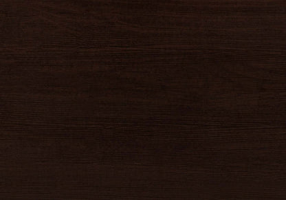 Table à manger en métal chromé expresso|Table de salle à manger espresso et métal chromé|D90FAPN8