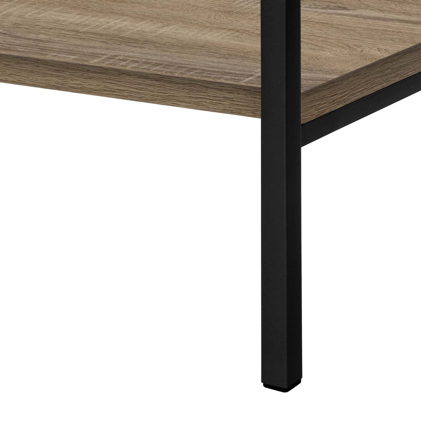 Dark Taupe Black Metal Bookcase|Bibliothèque taupe foncé et métal noir|D90FHV7X