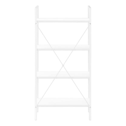 Bibliothèque en métal blanc blanc|Bibliothèque blanche en métal blanc|D90FL1YP