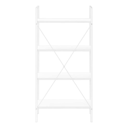 Bibliothèque en métal blanc blanc|Bibliothèque blanche en métal blanc|D90FL1YP