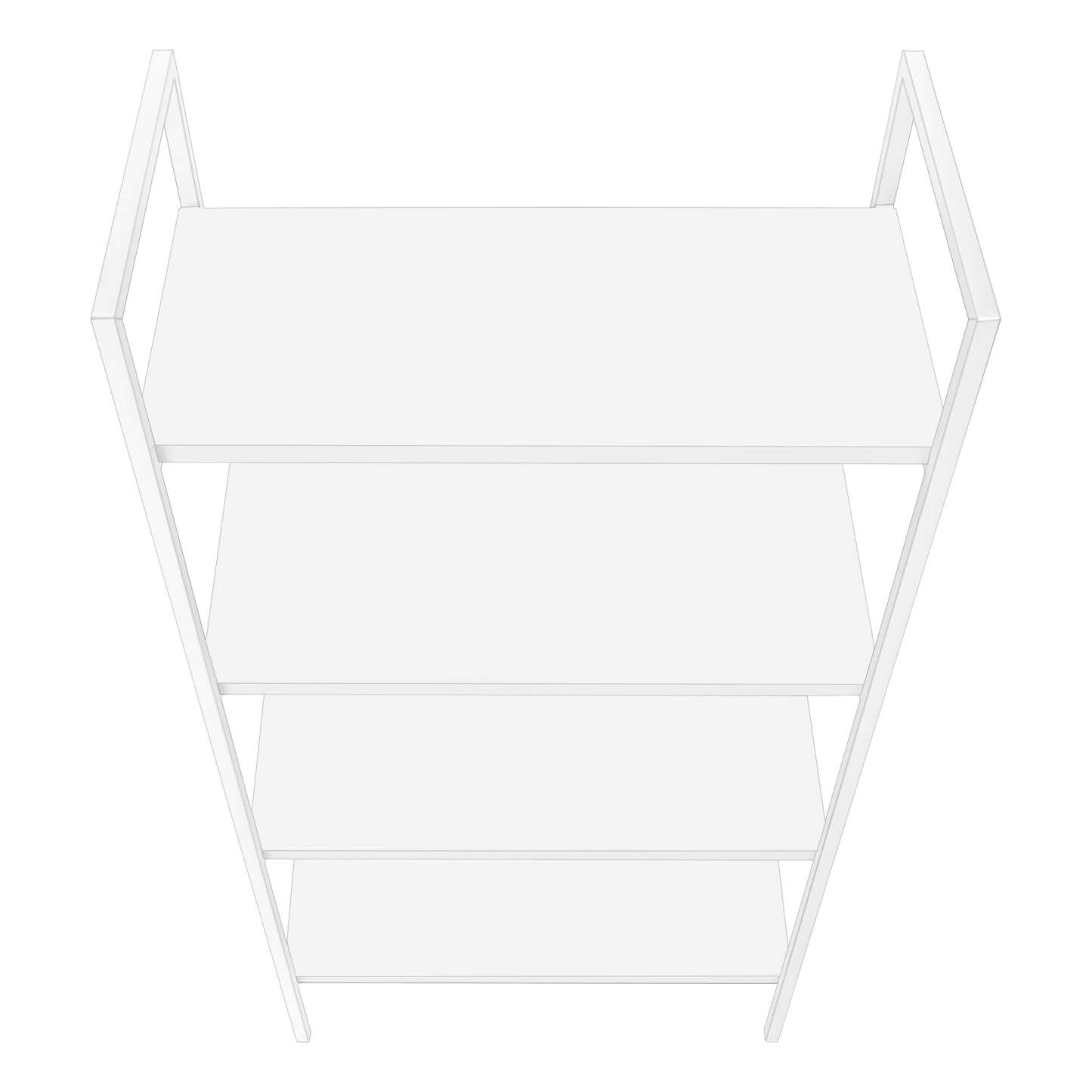 Bibliothèque en métal blanc blanc|Bibliothèque blanche en métal blanc|D90FL1YP