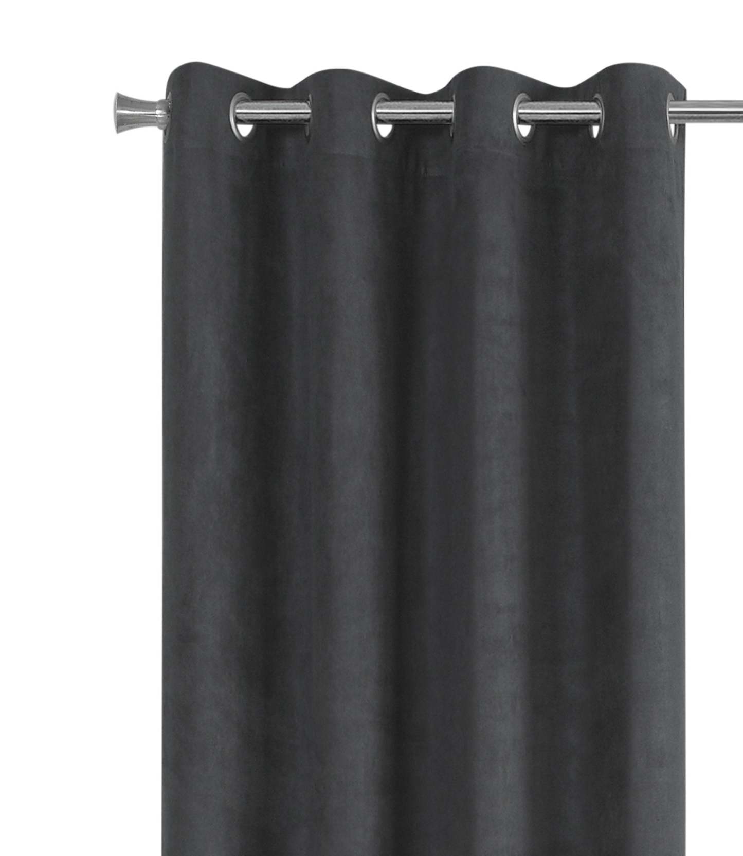 Rideau occultant gris en 2 pièces - 54 x 95 po