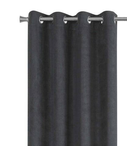 Rideau occultant gris en 2 pièces - 54 x 95 po