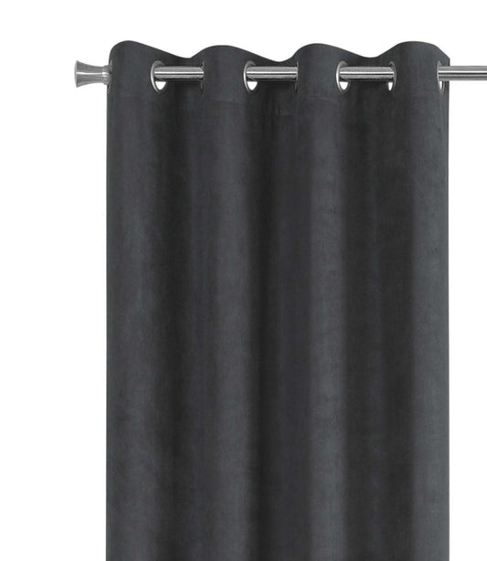 Rideau occultant gris en 2 pièces - 54 x 95 po