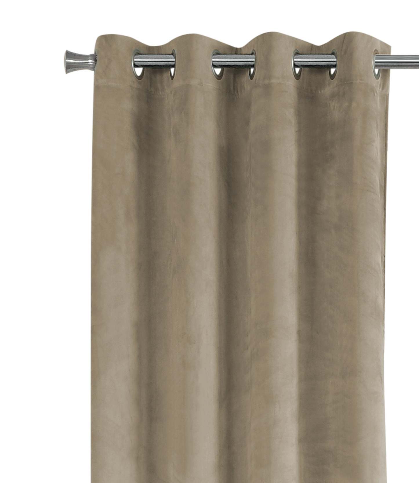 Rideau occultant beige en 2 pièces - 52 x 84 po