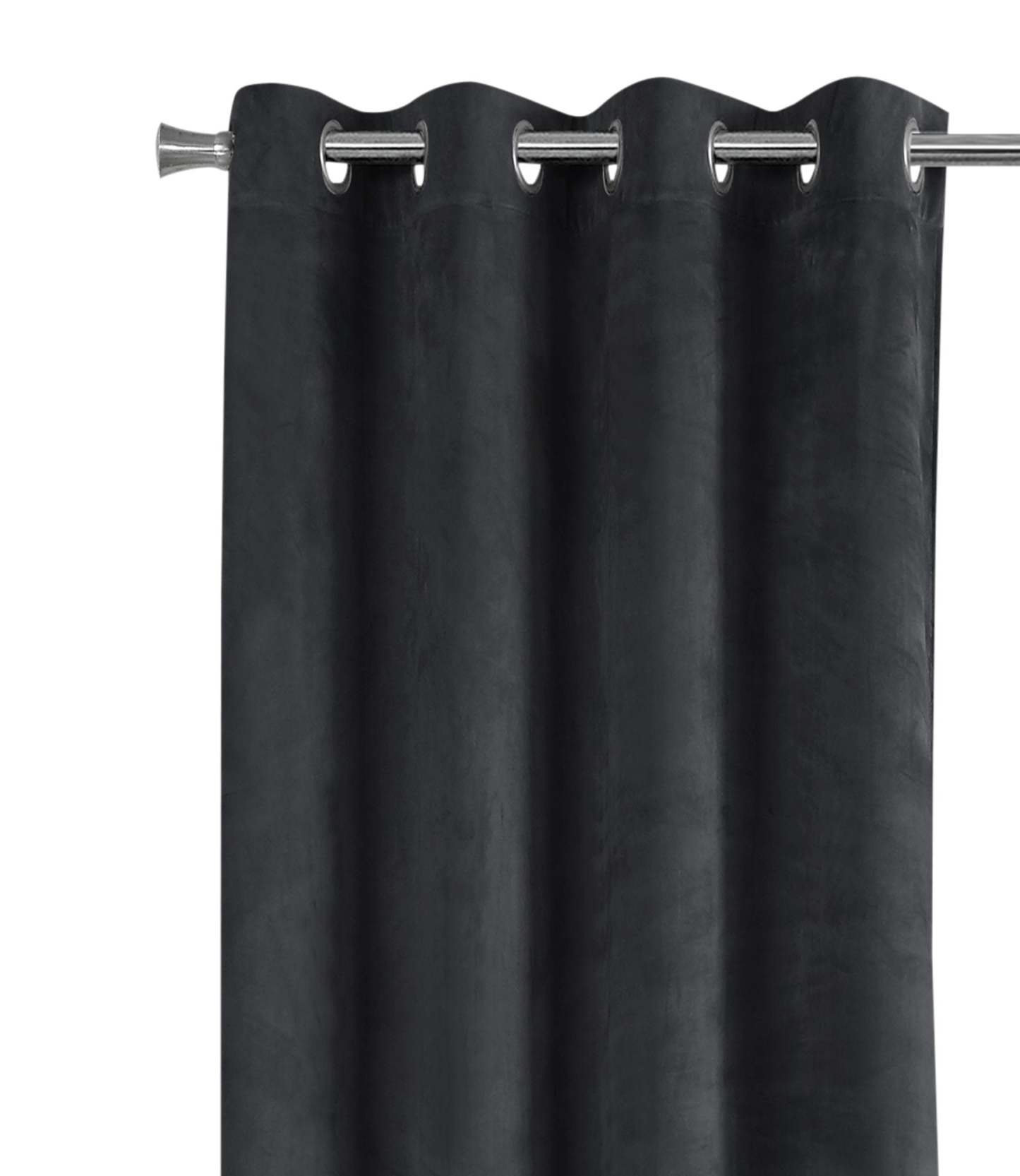 Rideau occultant gris en 2 pièces - 52 x 95 po