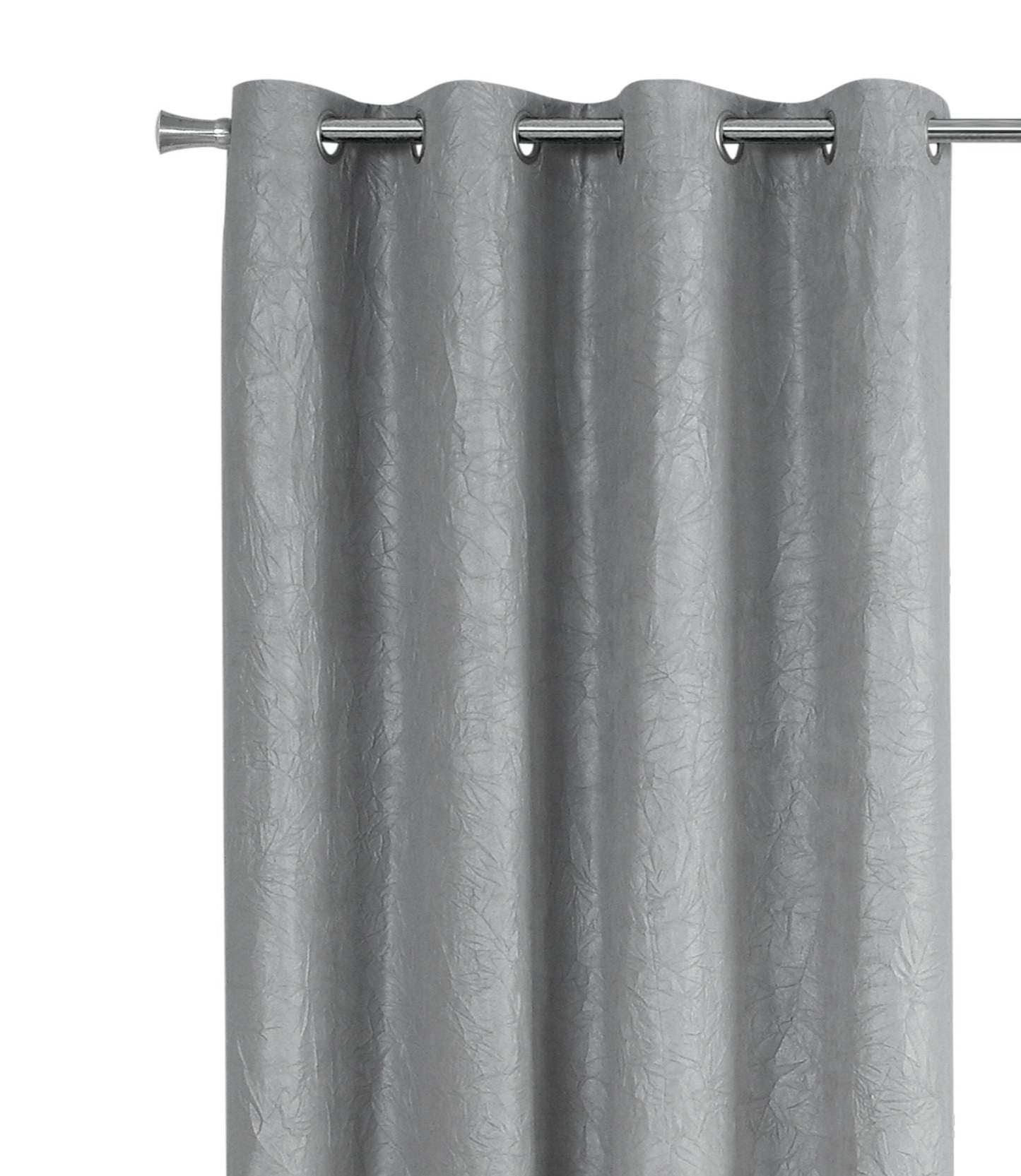 Panneau de rideau assombrissant argenté 2 pièces - 52 x 95|Rideau assombrissant 2 pièces argenté - 52 po x 95 po