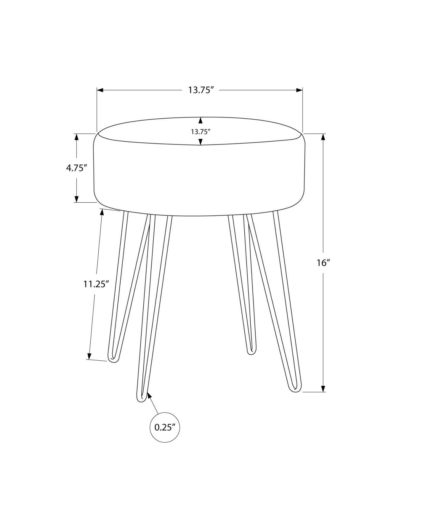 Pouf Tissu Prune et Or|Pouf doré et tissu prune|D90FUPGB