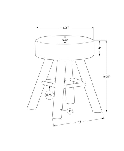 Pouf tricot gris et naturel|Pouf naturel et tricot gris|D90FGD1Z