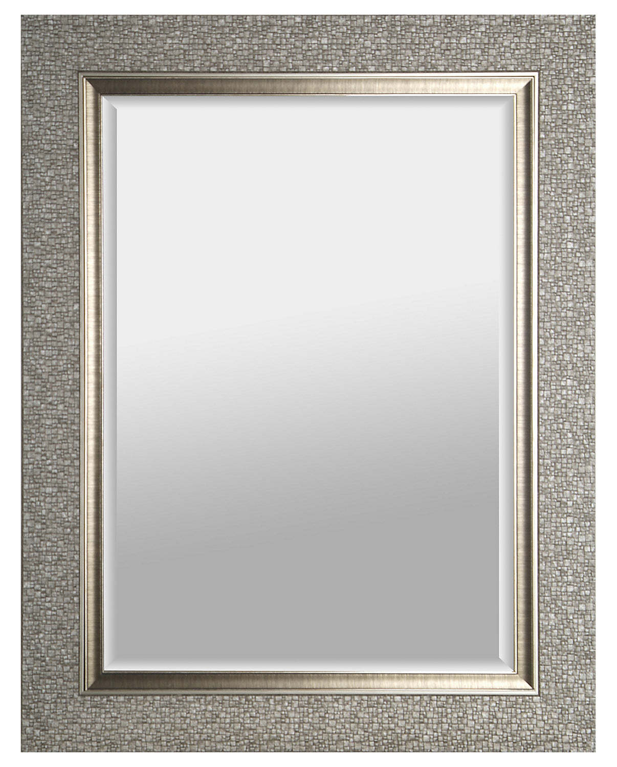 Miroir biseauté argenté design - 27 x 35|Miroir biseauté tendance argenté - 27 x 35|IMM102MR