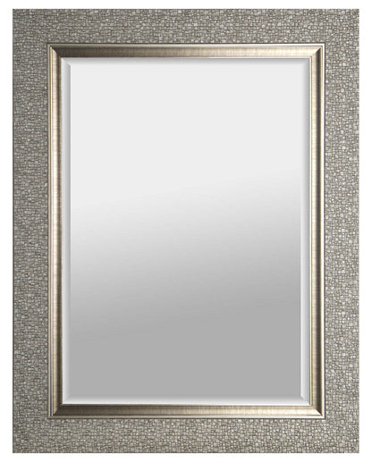 Miroir biseauté argenté design - 27 x 35|Miroir biseauté tendance argenté - 27 x 35|IMM102MR
