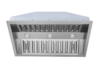 Hauslane Pro-Style 34 IN-R300 Hotte encastrable - IN-R300SS-34|Hotte de cuisinière encastrée de style professionnel Hauslane IN-R300 de 34 po - IN-R300SS-34