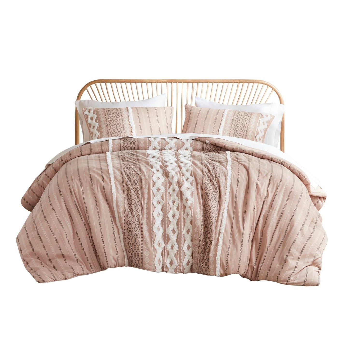 Ensemble de couette en coton imprimé INK+IVY Imani avec chenille