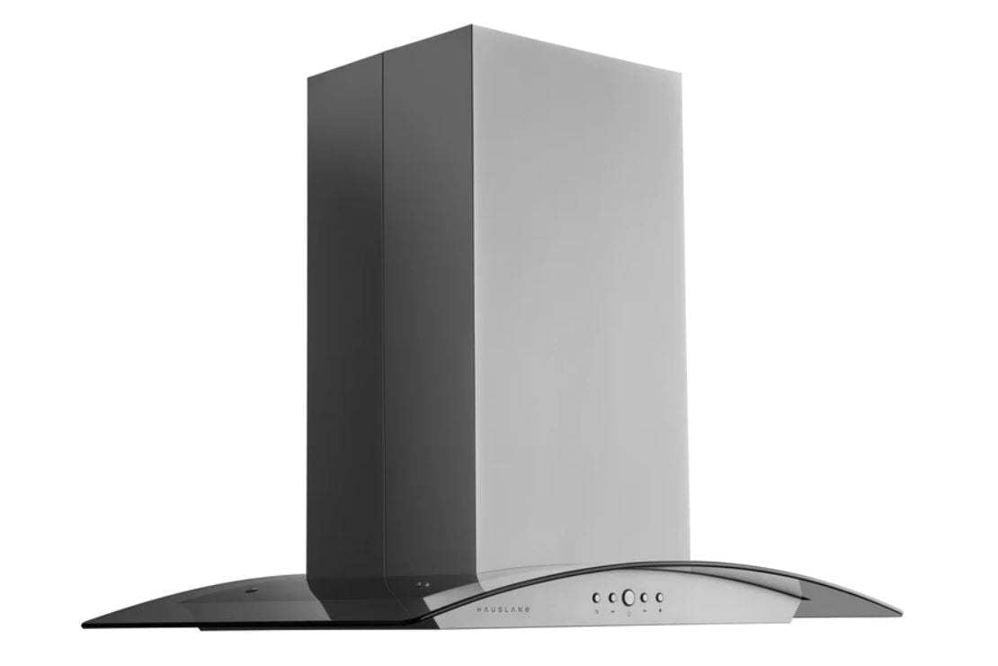 Hauslane 30 Glass Canopy Island Range Hood - IS-200SS-30|Hotte de cuisinière pour îlot Hauslane de 30 po de style auvent en verre - IS-200SS-30