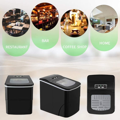 Machine à glaçons portable de comptoir - Production de glaçons de 12 kg en 1 heure