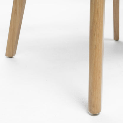 Chaises de salle à manger Abrielle en bois d'hévéa, style moderne du milieu du siècle (lot de 2), par Christopher Knight Home