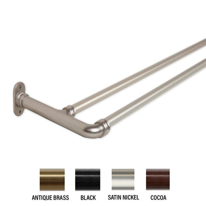 Tringle à rideaux occultante double InStyleDesign de 1,57 cm (0,62 pouce)