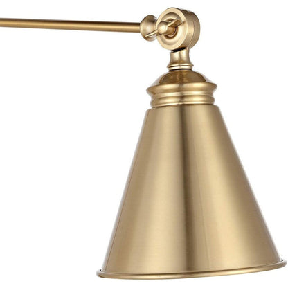 Applique murale industrielle WINGBO à bras articulé avec abat-jour en métal, lot de 2...