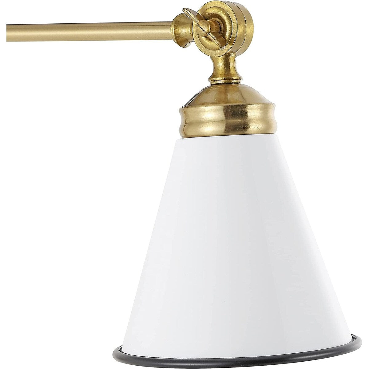 Applique murale industrielle WINGBO à bras articulé avec abat-jour en métal, lot de 2...