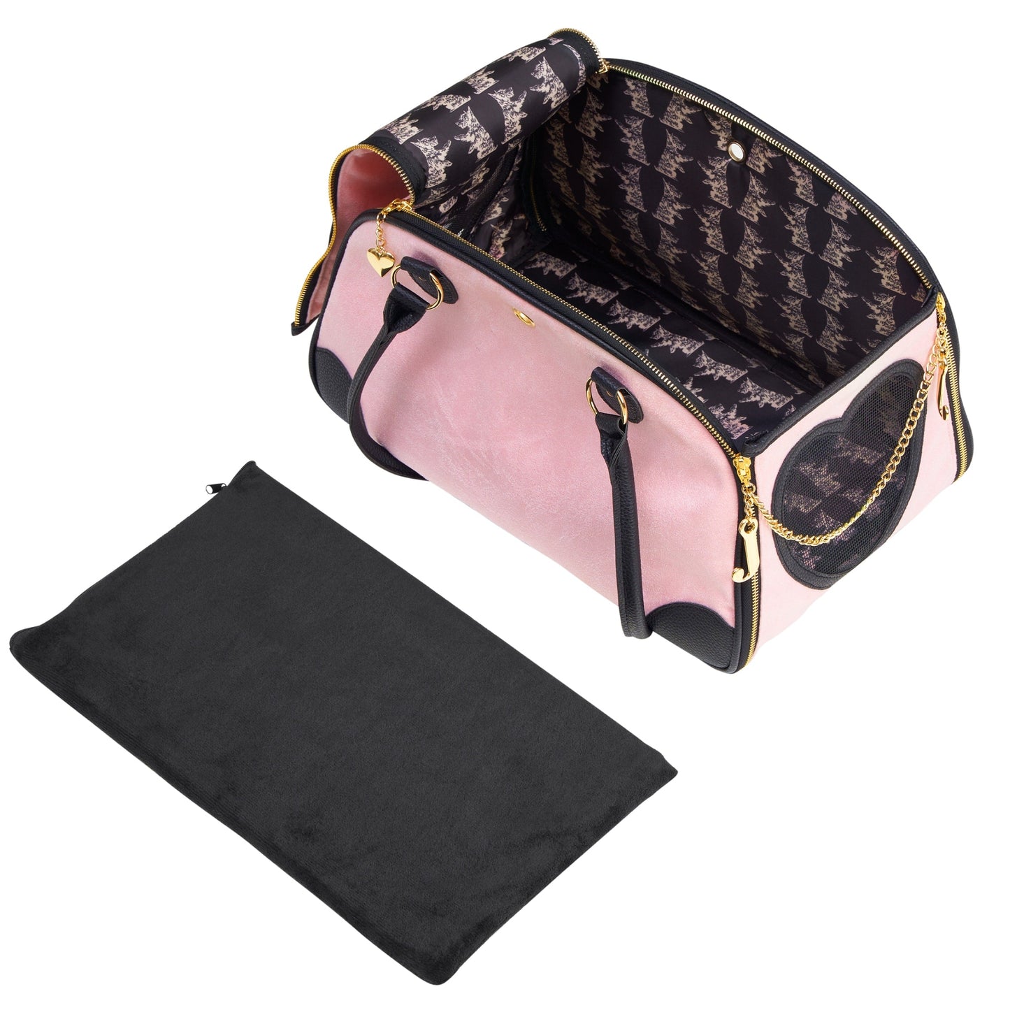 Sac de transport élégant Juicy Couture Give Me Treats pour animaux de compagnie - Sac de voyage