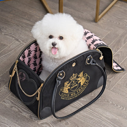 Sac de transport élégant Juicy Couture Give Me Treats pour animaux de compagnie - Sac de voyage