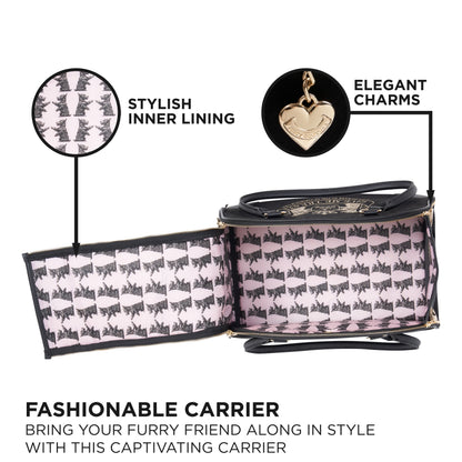 Sac de transport élégant Juicy Couture Give Me Treats pour animaux de compagnie - Sac de voyage